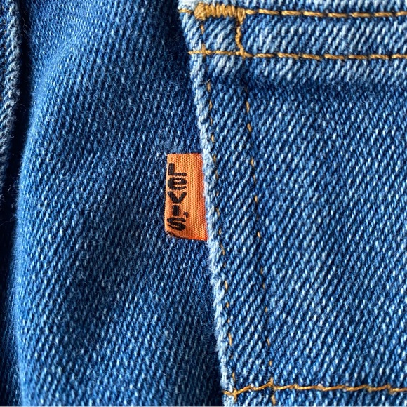 VTG 80s Levi's 517 Orange Tab Faded Bootcut Jeans USA - Picture 8 of 13